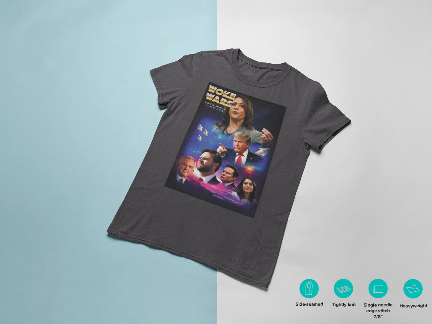 WOKE WARS - Men's Heavyweight T-Shirt
